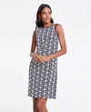 ANN TAYLOR FLORAL EMBROIDERED SHIFT DRESS,498455
