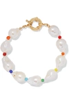 ELIOU ASTI PEARL AND BEAD ANKLET