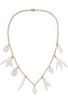 ELIOU PORTO GOLD-PLATED PEARL NECKLACE