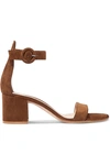 GIANVITO ROSSI VERSILIA 60 SUEDE SANDALS