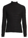 SAINT LAURENT LONG SLEEVE MOCKNECK T-SHIRT,400010866990