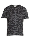 SAINT LAURENT MEN'S COTTON PRINT T-SHIRT,0400010858344