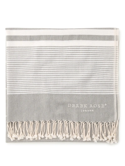 Derek Rose Hammam Towel Karinna Cotton Silver