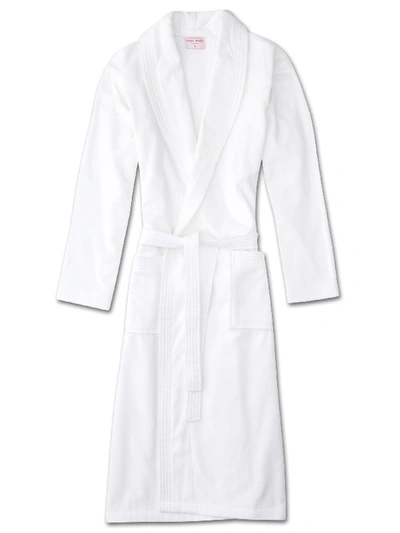 Derek Rose Terry Cloth Robe, White