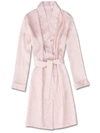 DEREK ROSE DEREK ROSE WOMEN'S dressing gown BRINDISI 26 PURE SILK SATIN WHITE,1198-BRIN026WHI