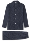 Derek Rose Polka Dot Two-piece Pyjamas In Navy
