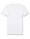 DEREK ROSE DEREK ROSE MEN'S UNDERWEAR CREW-NECK T-SHIRT LEWIS DOUBLE MERCERISED COTTON WHITE,8000-LEWI001WHI