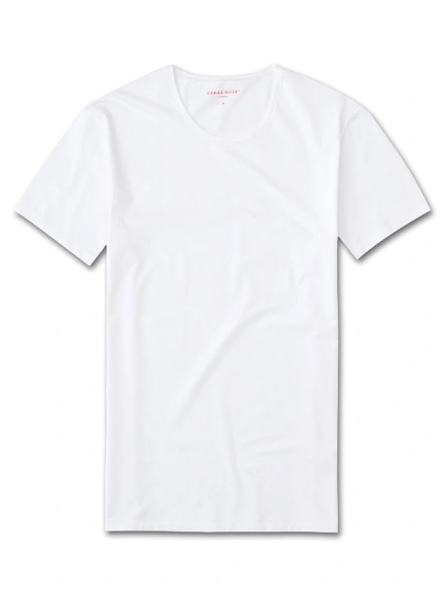 Derek Rose Jack Pima Cotton-blend T-shirt In White