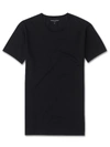 Derek Rose Men's Underwear T-shirt Jack Pima Cotton Stretch Black In Black