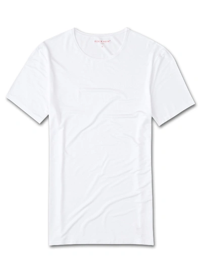 Derek Rose Men's Underwear T-shirt Alex Micro Modal Stretch White