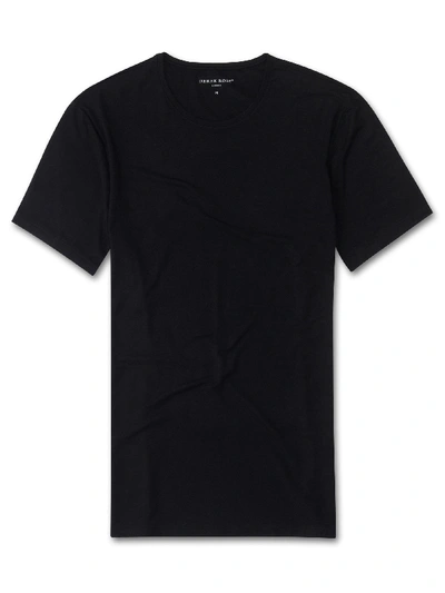 Derek Rose Men's Underwear T-shirt Alex Micro Modal Stretch Black
