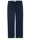 Derek Rose Basel Stretch Micro Modal Jersey Lounge Trousers In Navy
