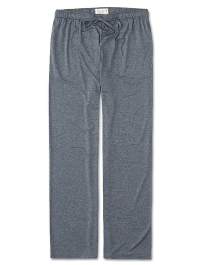 Derek Rose Men's Lounge Trouser In Charcoal In Grey