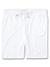 Derek Rose Men's Lounge Shorts Basel Micro Modal Stretch White In White