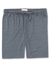 DEREK ROSE DEREK ROSE MEN'S LOUNGE SHORTS MARLOWE MICRO MODAL STRETCH CHARCOAL,3559-MARL001CHA