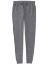 DEREK ROSE DEREK ROSE WOMEN'S CASHMERE TRACK PANTS FINLEY PURE CASHMERE SILVER,1265-FINL001SIL