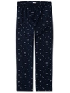 DEREK ROSE DEREK ROSE MEN'S LOUNGE TROUSERS NELSON 62 COTTON BATISTE NAVY,3564-NELS062NAV