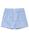 Derek Rose Gingham 1 Blue Cotton Boxer Shorts In Blue