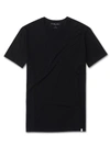 Derek Rose Mens Black Basel Stretch-modal T-shirt