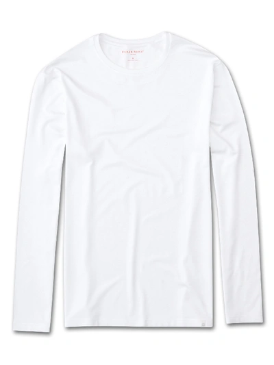 Derek Rose Basel Stretch Micro Modal Jersey T-shirt In White