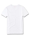 Derek Rose Men's V-neck T-shirt Basel Micro Modal Stretch White In White