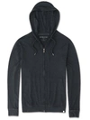 Derek Rose Jersey Front-zip Hoodie, Anthracite