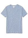 DEREK ROSE DEREK ROSE MEN'S T-SHIRT ETHAN MICRO MODAL STRETCH LIGHT BLUE MARL,3048-ETHA001BLU