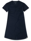 DEREK ROSE DEREK ROSE WOMEN'S SLEEP T-SHIRT CARLA MICRO MODAL STRETCH MIDNIGHT,1186-CARL001MID