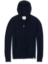 DEREK ROSE DEREK ROSE MEN'S CASHMERE HOODIE FINLEY PURE CASHMERE MIDNIGHT,3136-FINL001MID