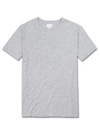 DEREK ROSE DEREK ROSE MEN'S T-SHIRT ETHAN MICRO MODAL STRETCH SILVER MARL,3048-ETHA001SIL