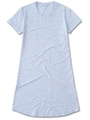DEREK ROSE DEREK ROSE WOMEN'S SLEEP T-SHIRT ETHAN MICRO MODAL STRETCH BLUE,1186-ETHA001BLU