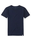 DEREK ROSE DEREK ROSE MEN'S T-SHIRT RILEY PIMA COTTON NAVY,3052-RILE001NAV