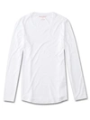 DEREK ROSE DEREK ROSE WOMEN'S LONG SLEEVE T-SHIRT CARLA MICRO MODAL STRETCH WHITE,1231-CARL001WHI