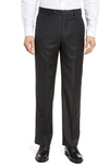 ZANELLA TODD RELAXED FIT FLAT FRONT SOLID WOOL DRESS PANTS,111184-10545S49