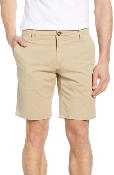 Rodd & Gunn The Peaks Cotton-blend Over-dyed Classic Fit Shorts In Sand