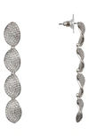 NINA LINEAR PETAL DROP EARRINGS,E-SERENADE