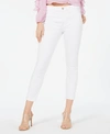7 For All Mankind Roxanne Ankle Jeans With Raw Hem In White