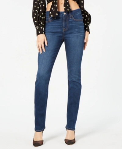 7 For All Mankind Slim-fit Straight-leg Jeans In Classic Medium Blue