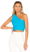 Superdown Cassandra Crop Top In Teal