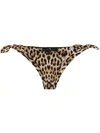 MOSCHINO LEOPARD PRINT BIKINI BOTTOMS