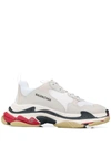 BALENCIAGA BALENCIAGA M TRIPLE S TRICOLOUR SOLE SNEAKERS - 白色