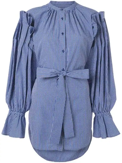 Enföld Belted Shirt In Blue