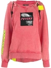 DIESEL DIESEL F-CAROL HOODIE - RED