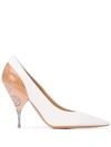 MAISON MARGIELA MAISON MARGIELA POINTED TOE PUMPS - 白色