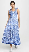 FREE PEOPLE KIKA'S PRINTED MIDI DRESS