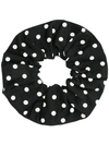 ANDAMANE ANDAMANE POLKA DOT SCRUNCHIE - BLACK