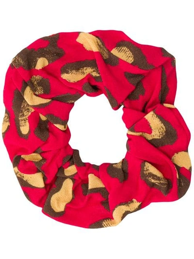 Andamane Printed Scrunchie In Red