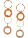 JACQUEMUS LINKED HOOP DROP EARRINGS