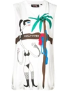 Haculla Printed Tank Top In White