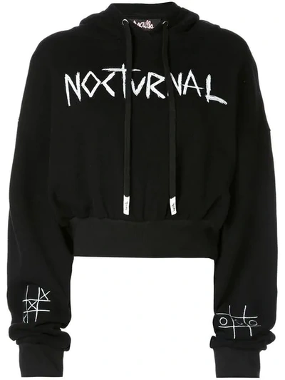 Haculla Cropped Hooded Sweatshirt In Black